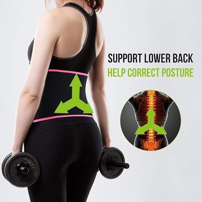 Adjustable waist trimmer sweat belt