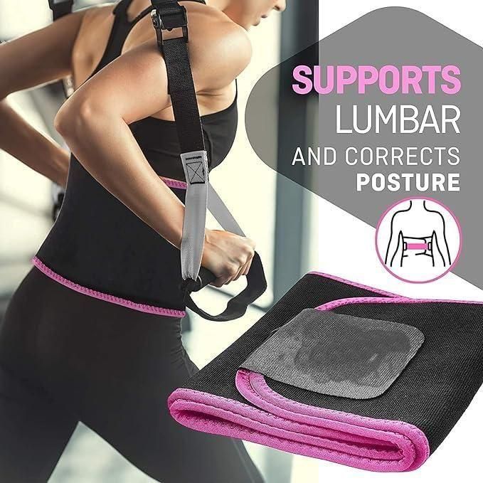 Adjustable waist trimmer sweat belt