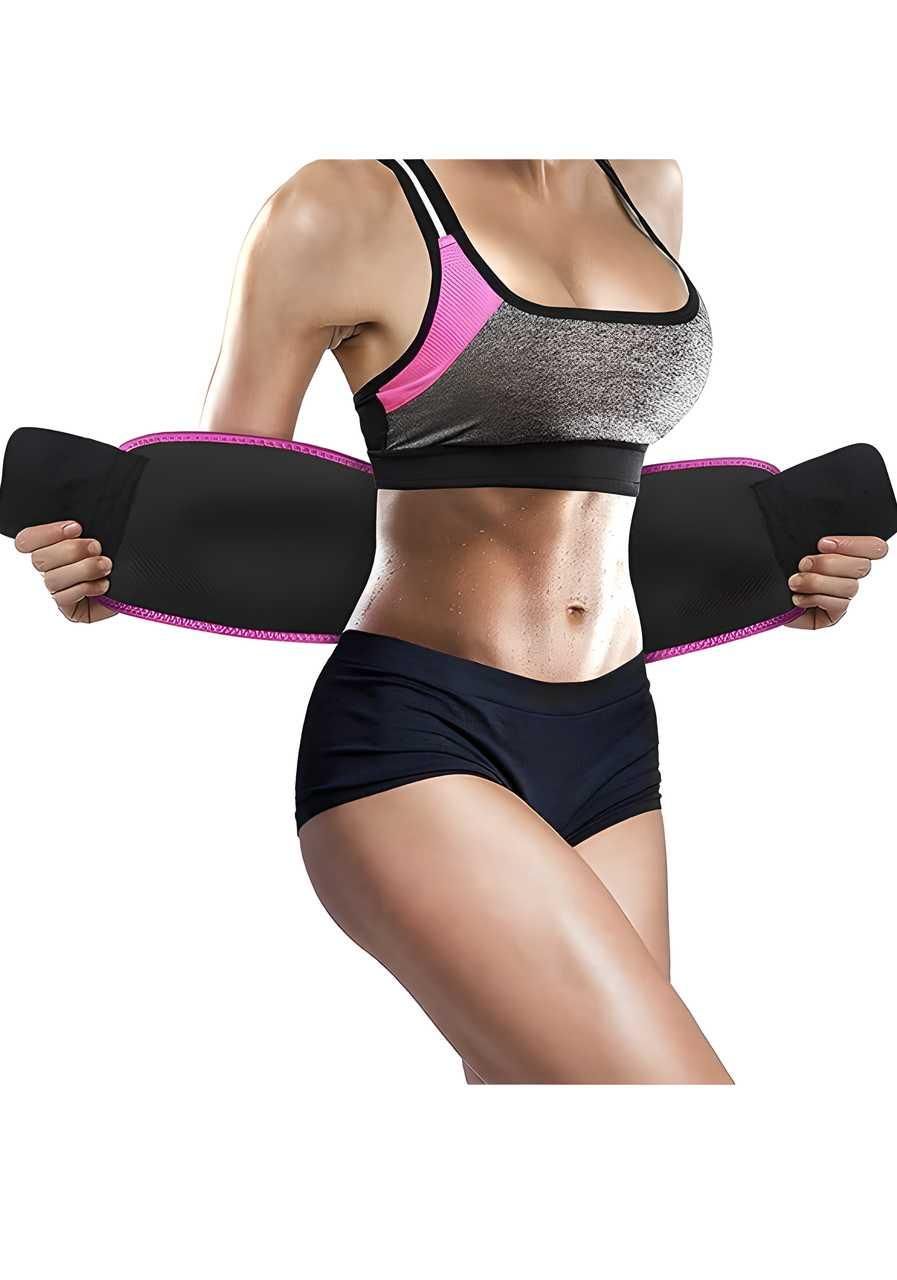 Adjustable waist trimmer sweat belt